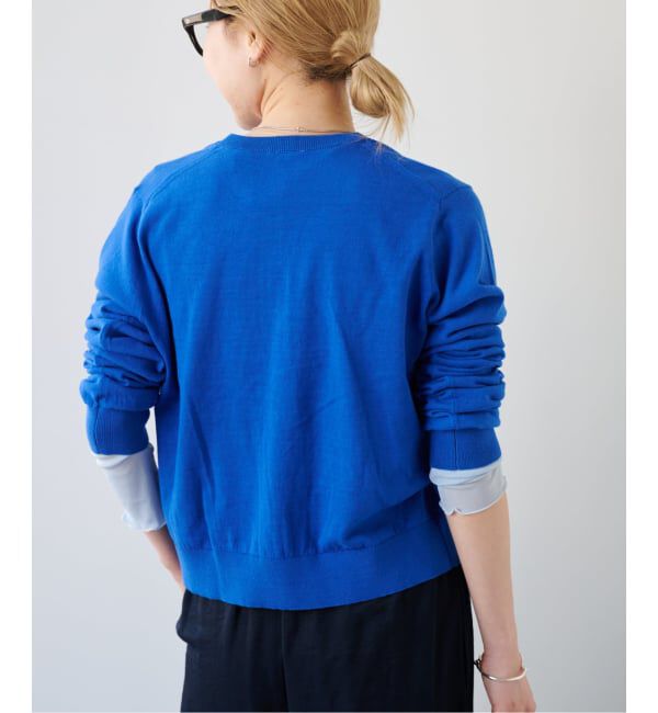 OUTDOOR PRODUCTS Usual Things「ハイゲージコットンコンパクトクルーネックカーディガン」|カーディガン|