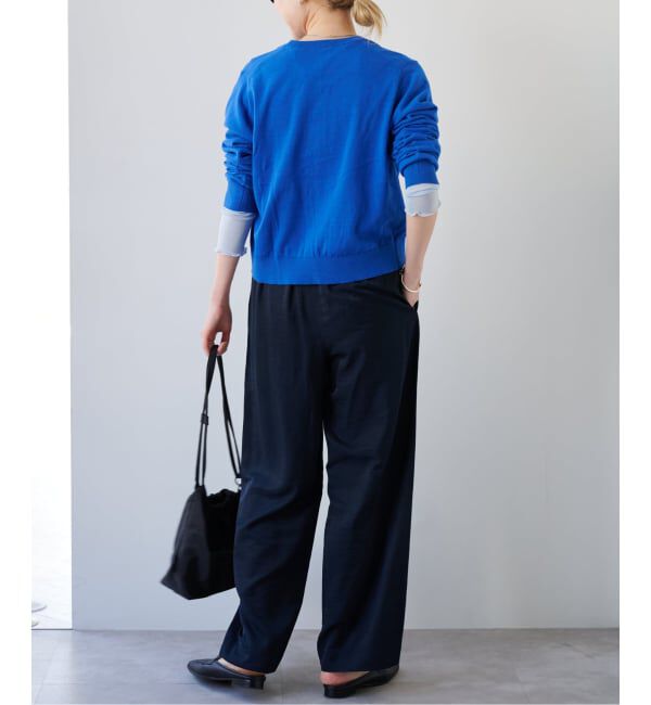 OUTDOOR PRODUCTS Usual Things「ハイゲージコットンコンパクトクルーネックカーディガン」|カーディガン|