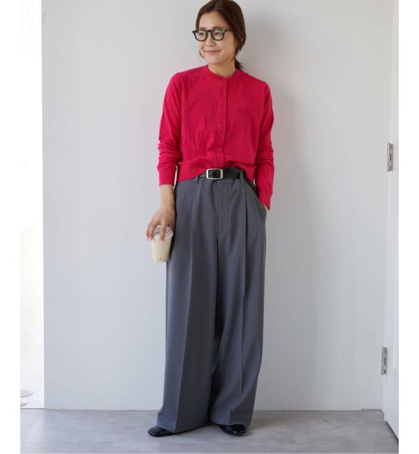 OUTDOOR PRODUCTS Usual Things「ハイゲージコットンコンパクトクルーネックカーディガン」|カーディガン|