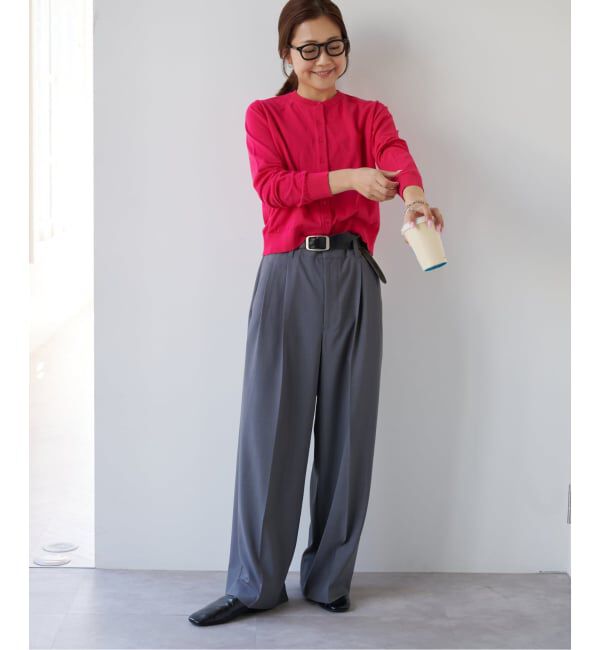 OUTDOOR PRODUCTS Usual Things「ハイゲージコットンコンパクトクルーネックカーディガン」|カーディガン|