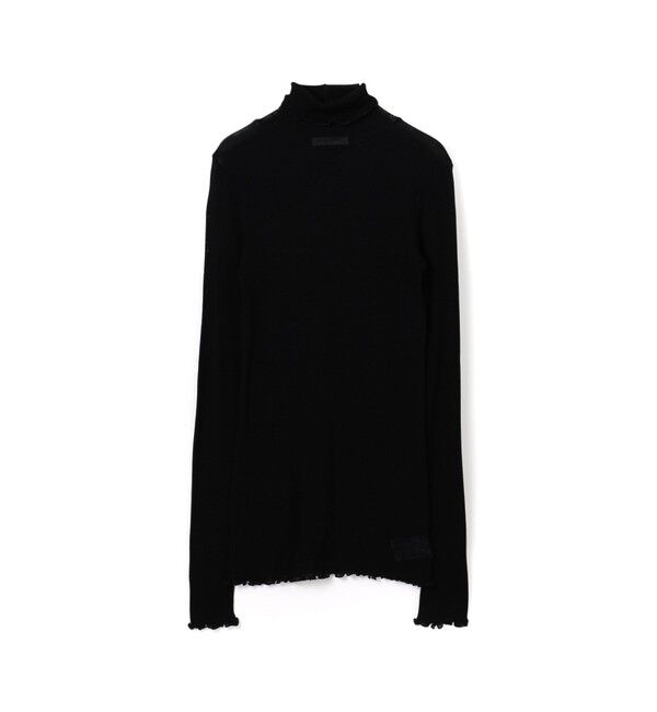 MACPHEE「テクノリブ タートルネックプルオーバー」|Tシャツ・カットソー|19 ブラック