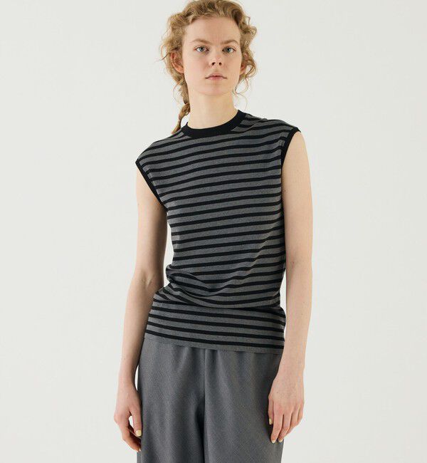 GALERIE VIE「シーアイランドコットン ノースリブプルオーバー」|ニット・セーター|