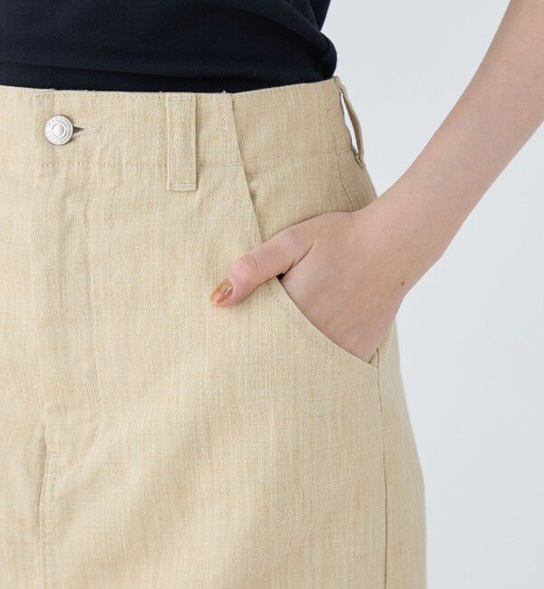 MACPHEE「ダブルサイドピグメント Iラインロングスカート」|スカート|