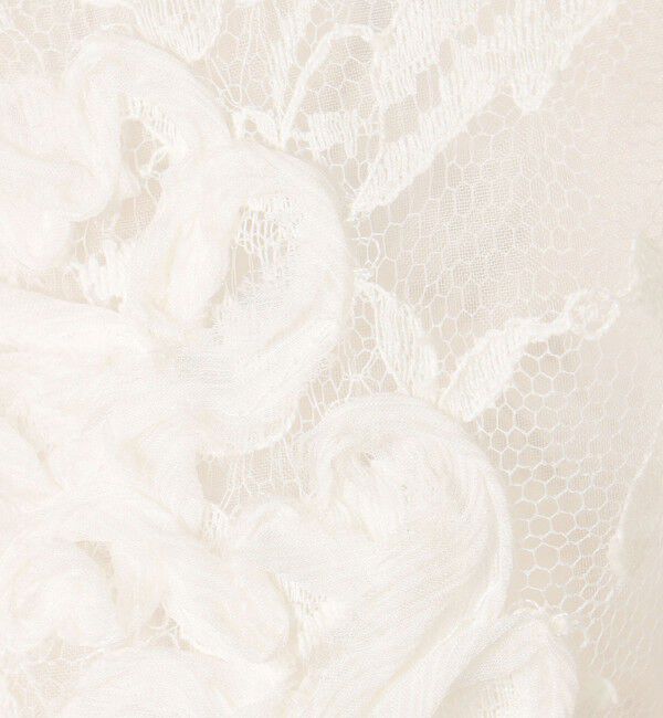 DES PRES「リバーレース クロップドジャケット」|ノーカラージャケット|