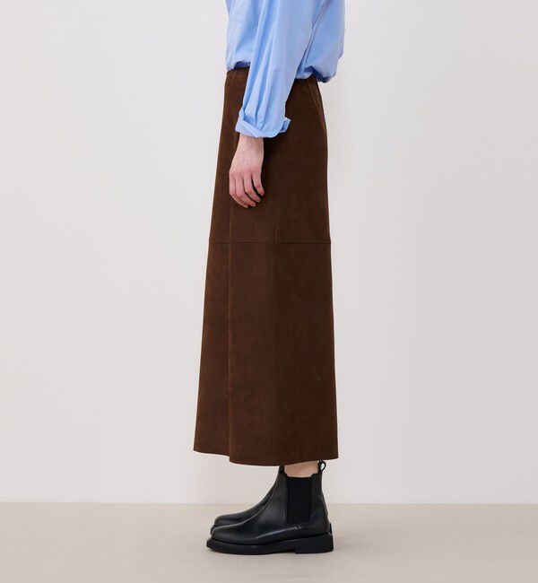 GALERIE VIE「プライムヌバック Aラインロングスカート」|台形|