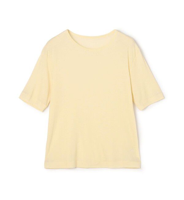 MACPHEE「シアージャージー ハーフスリーブプルオーバー」|Tシャツ・カットソー|41 ライトベージュ