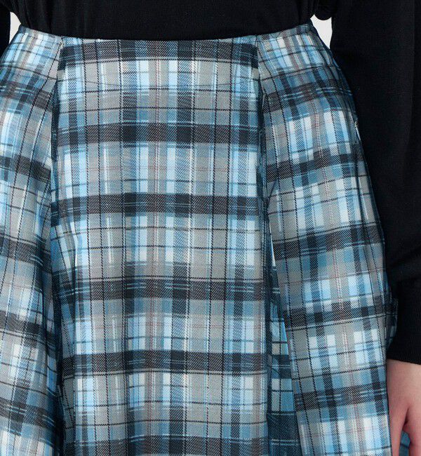 TOMORROWLAND BUYING WEAR「【別注】TELMA Layered チェック スカート」|フレア|