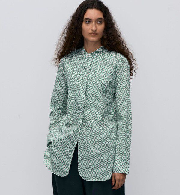 BACCA「スプリングリバティ プリントシャツ」|シャツ・ブラウス|