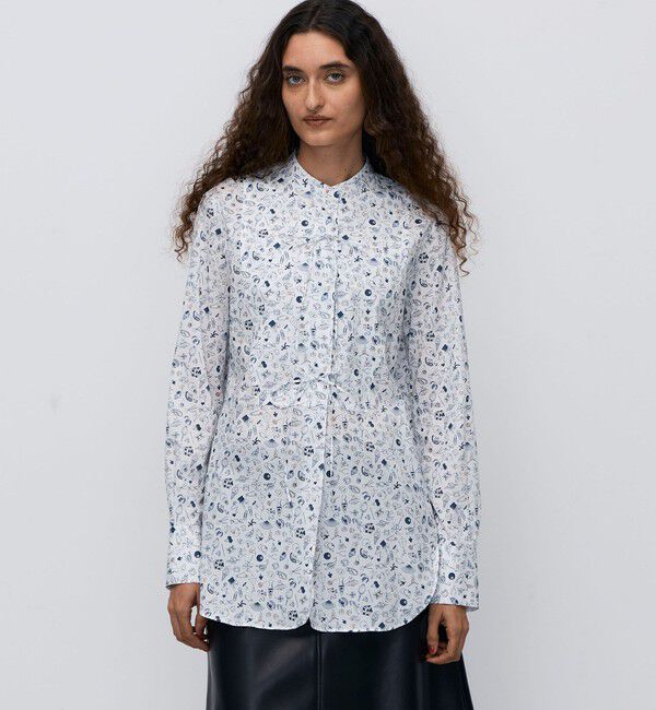 BACCA「スプリングリバティ プリントシャツ」|シャツ・ブラウス|