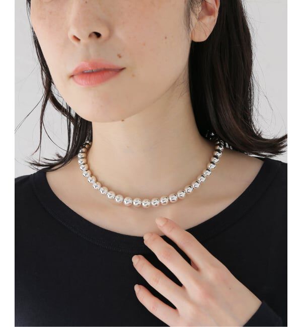 IENA LA BOUCLE「ERICKA NICOLAS BEGAY エリッカ ニコラス ビゲイ ナバホパール 9mm 40cm NPN-9-40」|ネックレス|