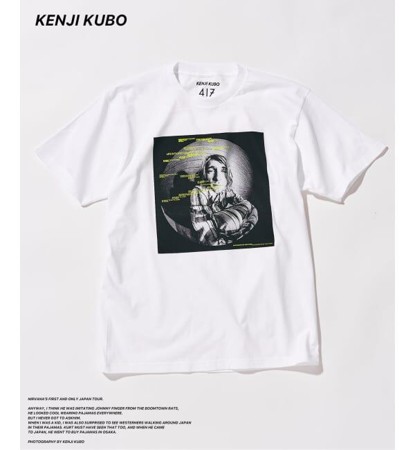 417 EDIFICE「KENJI KUBO PHOTO Tシャツ」|Tシャツ・カットソー|ホワイト