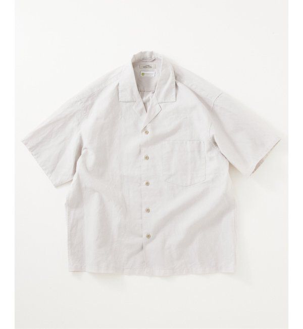 JOURNAL STANDARD relume「ヨーロピアンフラックス ガーメントダイ オープンカラーシャツ」|シャツ・ブラウス|
