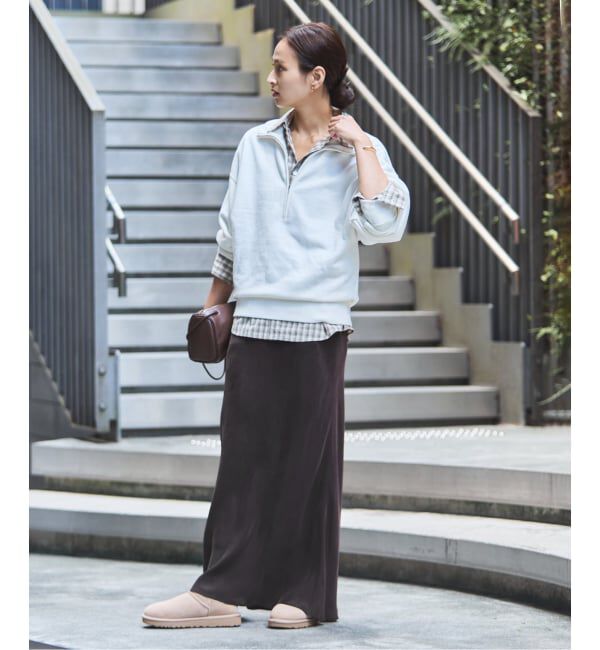 FRAMeWORK「≪追加≫シルキーキュプラバイアススカート2」|スカート|