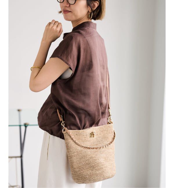 FRAMeWORK「≪予約≫A POINT/アポワン 別注FENO チェーンbasketshoulder」|かごバッグ|