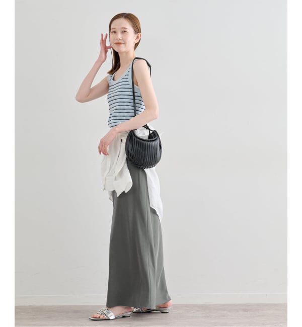 U by SPICK&SPAN「《予約》フィブリルロングスカート」|スカート|