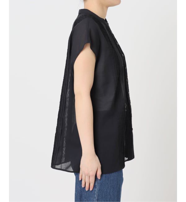 U by SPICK&SPAN「《予約》レースピンタックフレンチスリーブブラウス」|シャツ・ブラウス|