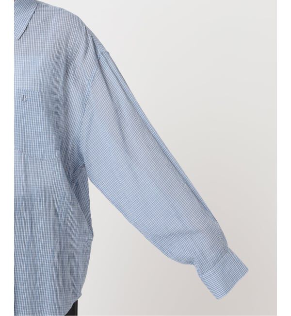 U by SPICK&SPAN「《予約》LOW CLASSIC Lc / ロウ クラシック エルシー OVERSIZED LC PATTERN SHIRT」|シャツ・ブラウス|