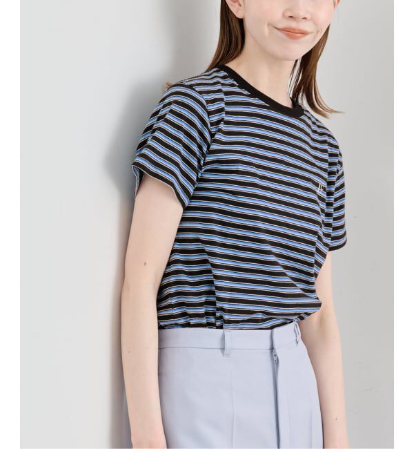U by SPICK&SPAN「《予約》LOW CLASSIC Lc / ロウ クラシック エルシー Lc STRIPED MINI T-SHIRT」|Tシャツ・カットソー|