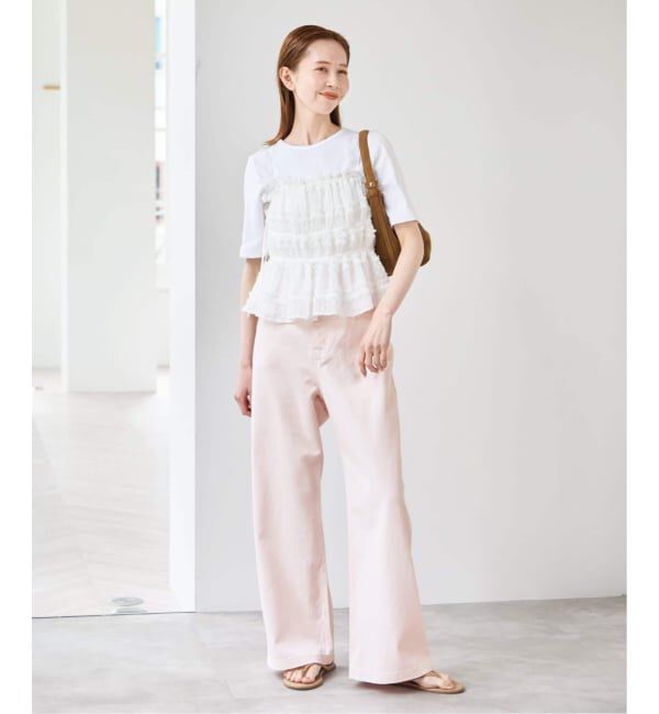 U by SPICK&SPAN「《予約》Atelier Edition/アトリエ エディション SHIRRING STRING PLEATED」|シャツ・ブラウス|