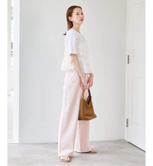 U by SPICK&SPAN「《予約》Atelier Edition/アトリエ エディション SHIRRING STRING PLEATED」|シャツ・ブラウス|