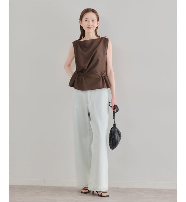 U by SPICK&SPAN「《予約》Atelier Edition/アトリエ エディション SLEEVELESS FLOUNCE BLOUSE」|シャツ・ブラウス|