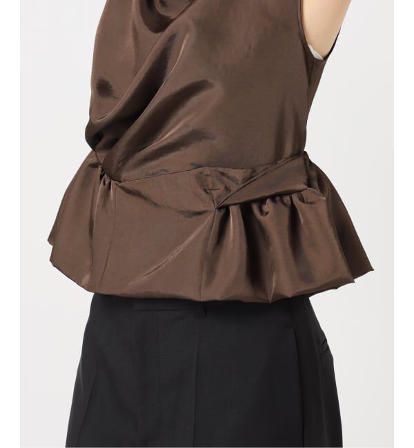U by SPICK&SPAN「《予約》Atelier Edition/アトリエ エディション SLEEVELESS FLOUNCE BLOUSE」|シャツ・ブラウス|