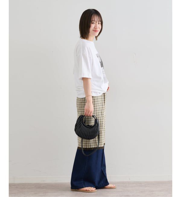 U by SPICK&SPAN「《予約》Atelier Edition/アトリエ エディション EMBROIDERED LACE CHECK SKIRT」|スカート|
