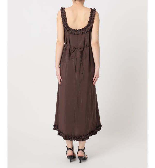 U by SPICK&SPAN「《予約》Atelier Edition/アトリエ エディション SHIRRING SHOULDER DRESS」|ワンピース|