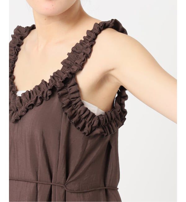 U by SPICK&SPAN「《予約》Atelier Edition/アトリエ エディション SHIRRING SHOULDER DRESS」|ワンピース|