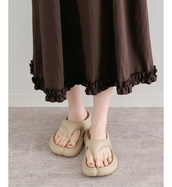 U by SPICK&SPAN「《予約》Atelier Edition/アトリエ エディション SHIRRING SHOULDER DRESS」|ワンピース|