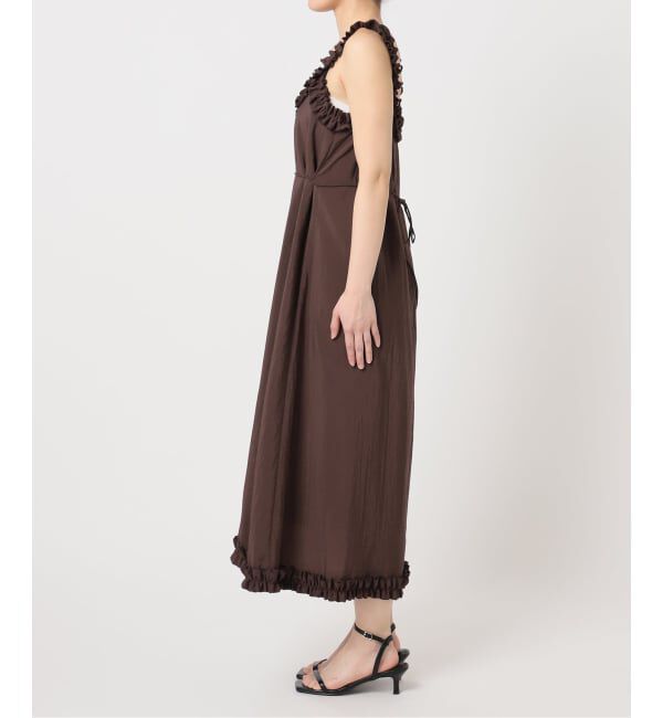 U by SPICK&SPAN「《予約》Atelier Edition/アトリエ エディション SHIRRING SHOULDER DRESS」|ワンピース|