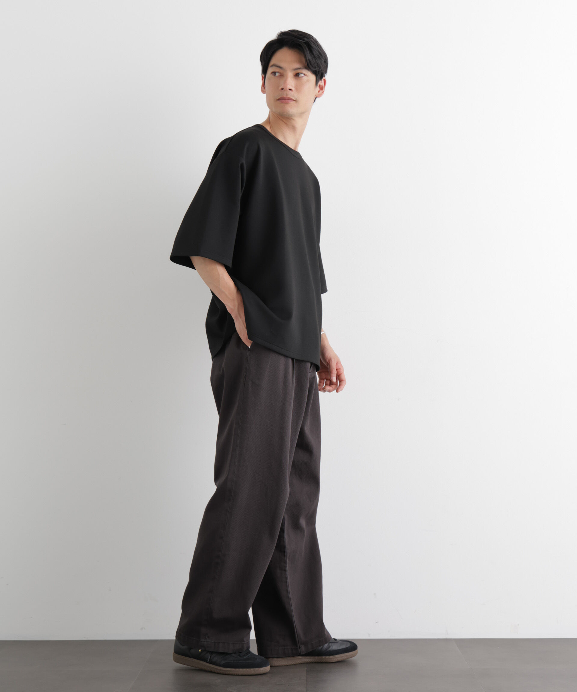 nano･universe「ストレッチポンチTシャツ 半袖」|Tシャツ・カットソー|