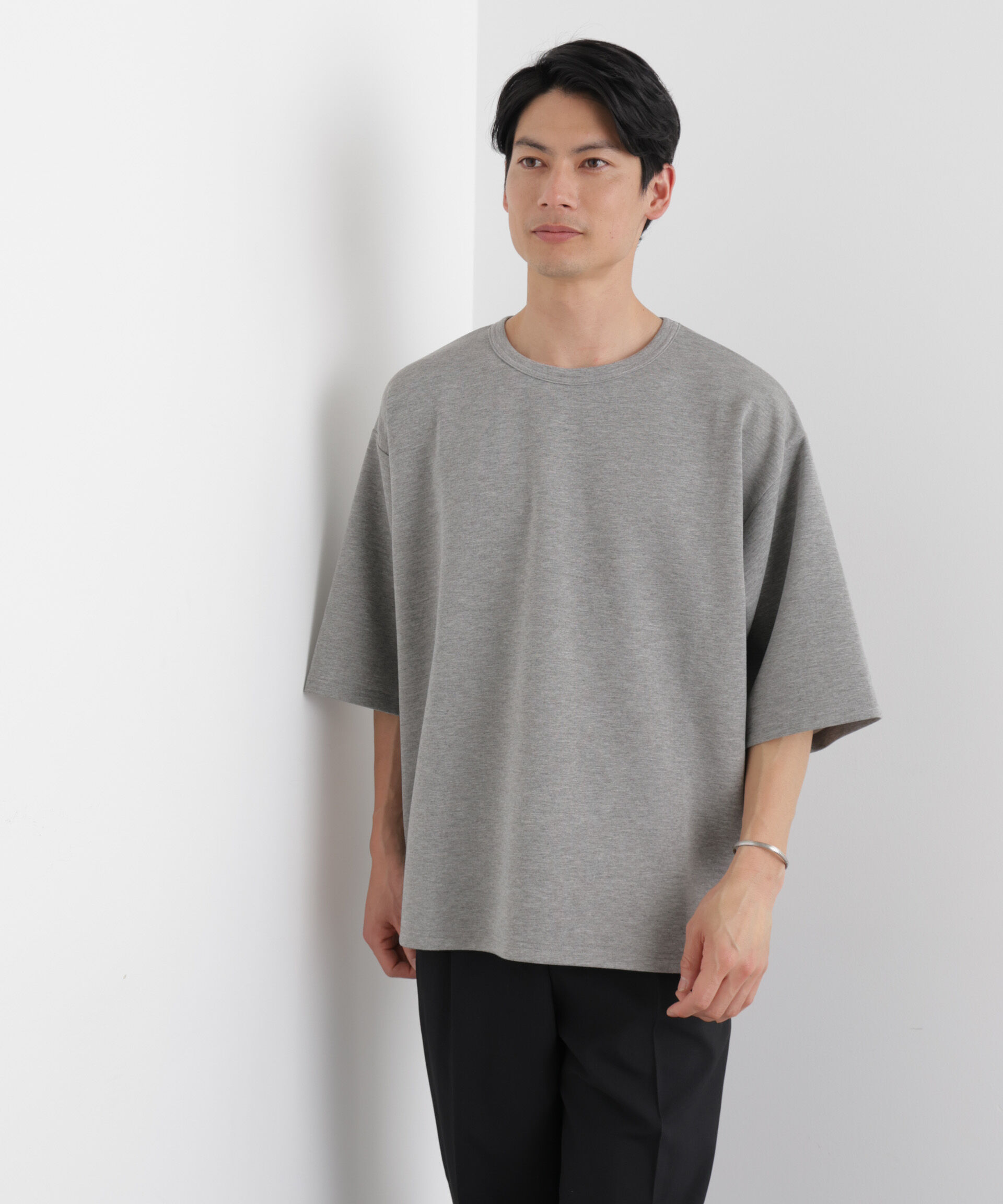 nano･universe「ストレッチポンチTシャツ 半袖」|Tシャツ・カットソー|