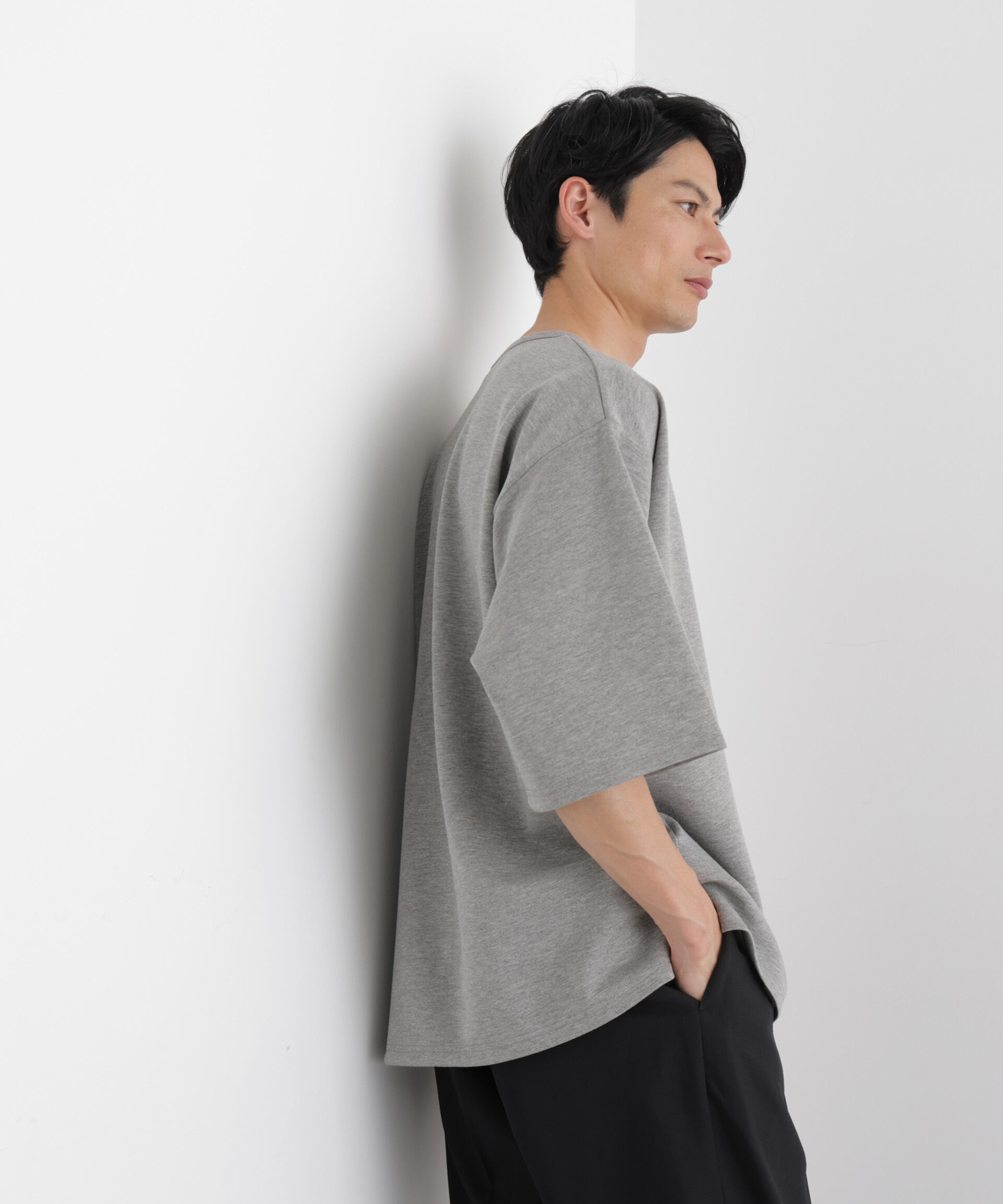 nano･universe「ストレッチポンチTシャツ 半袖」|Tシャツ・カットソー|