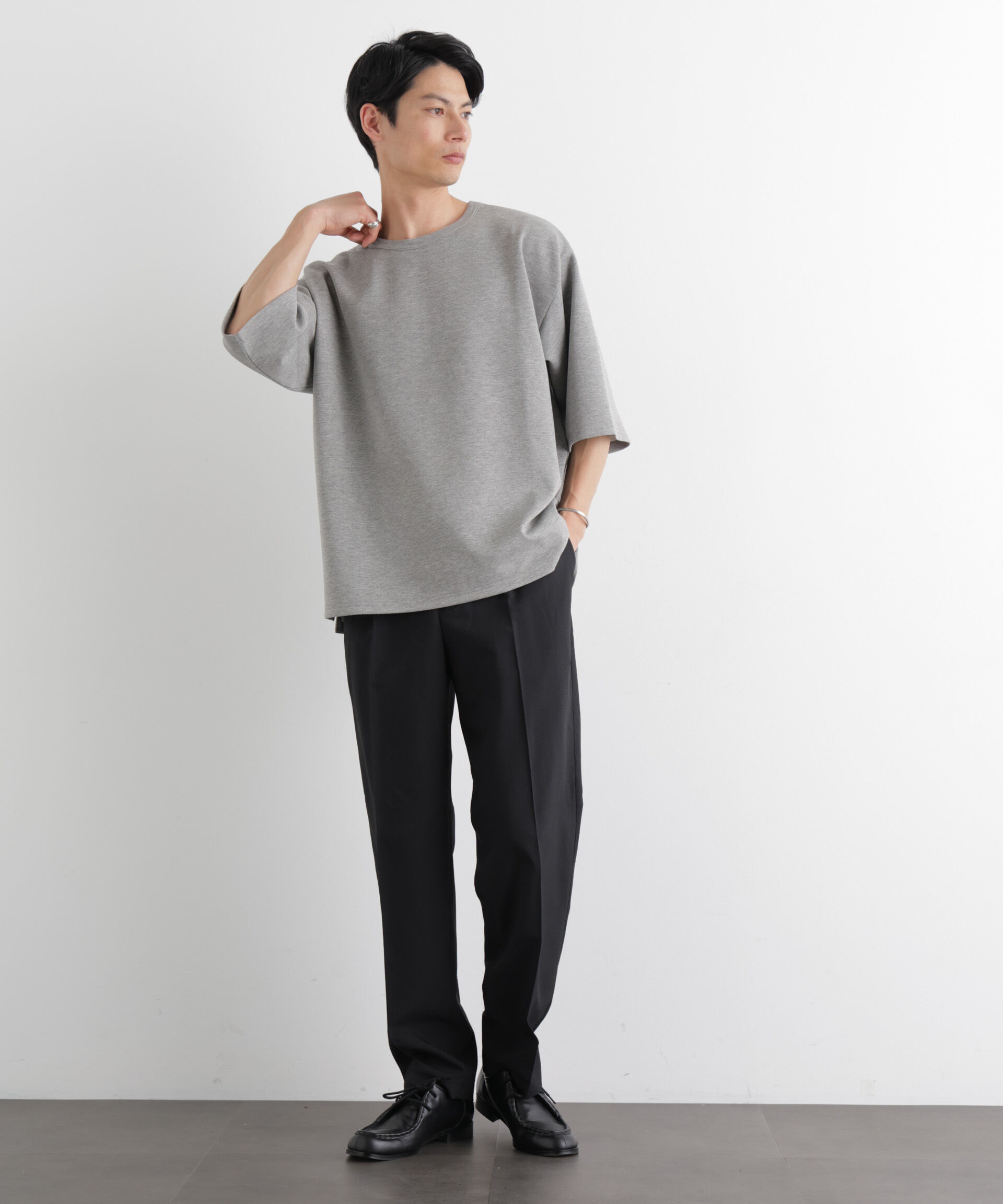 nano･universe「ストレッチポンチTシャツ 半袖」|Tシャツ・カットソー|