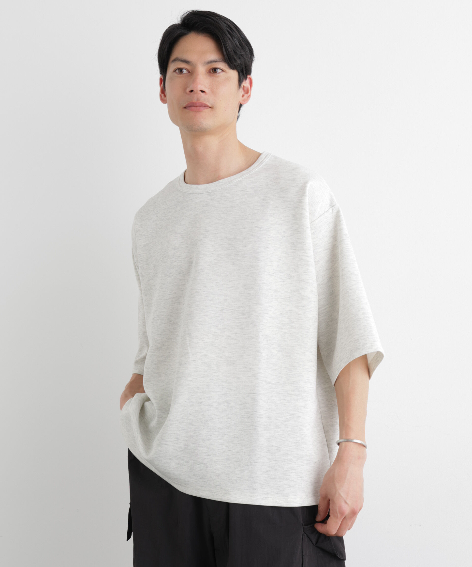 nano･universe「ストレッチポンチTシャツ 半袖」|Tシャツ・カットソー|