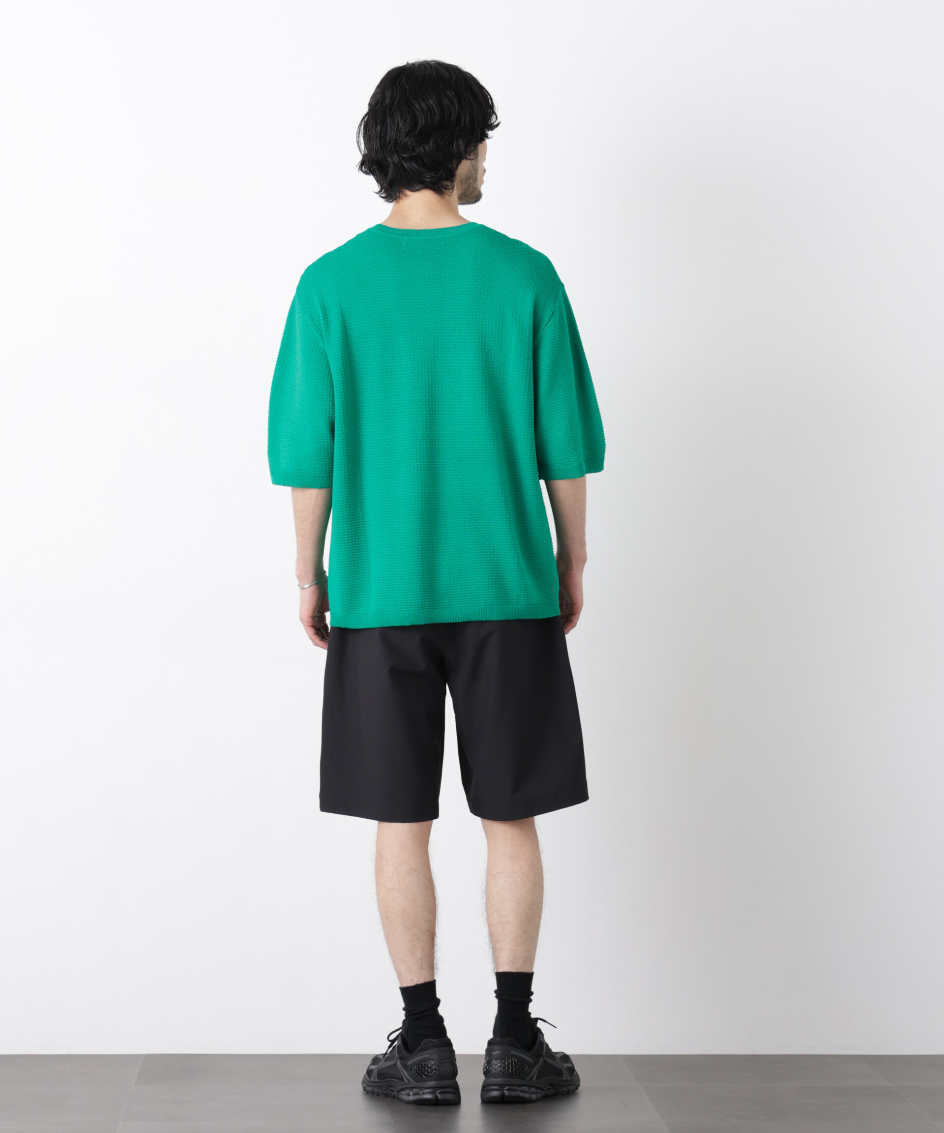 nano･universe「エアリードレープ ニットTシャツ 半袖」|ニット・セーター|