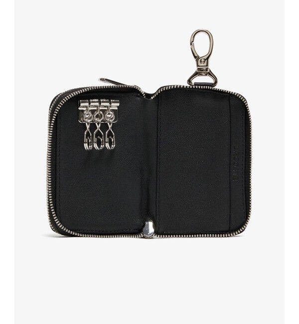 LACOSTE「ラウンドジップレザーマルチキーケース」|キーケース|