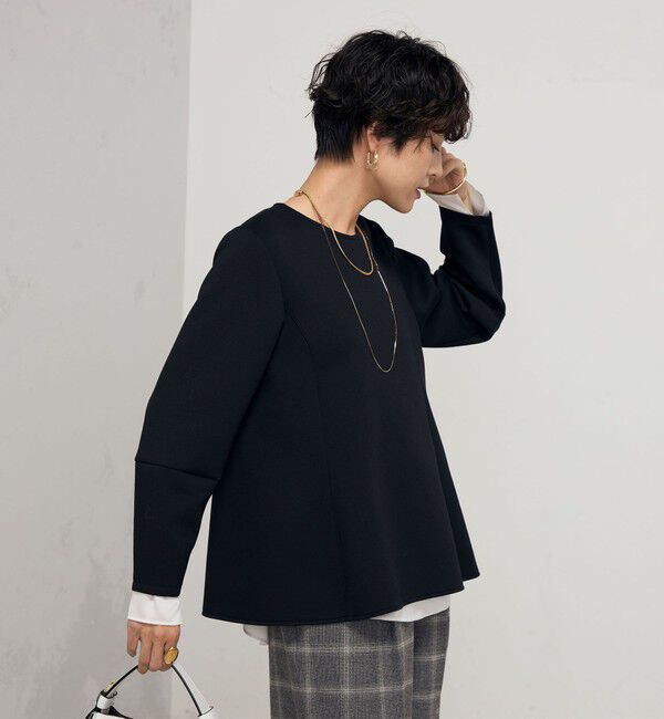 NOLLEY'S「ウォッシャブルエアボールフレアプルオーバーカットソー」|Tシャツ・カットソー|