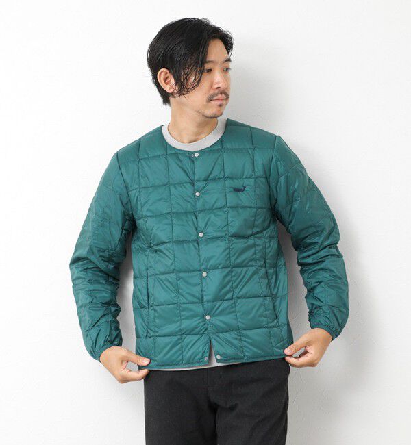 NOLLEY'S goodman「【TAION/タイオン】別注クジラ刺繍CREW NECK BUTTON DOWN JACKET」|ダウン|