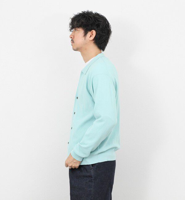 NOLLEY'S goodman「《SERIYA Cotton》吸湿カノコ襟付きカーディガン 26SS」|カーディガン|