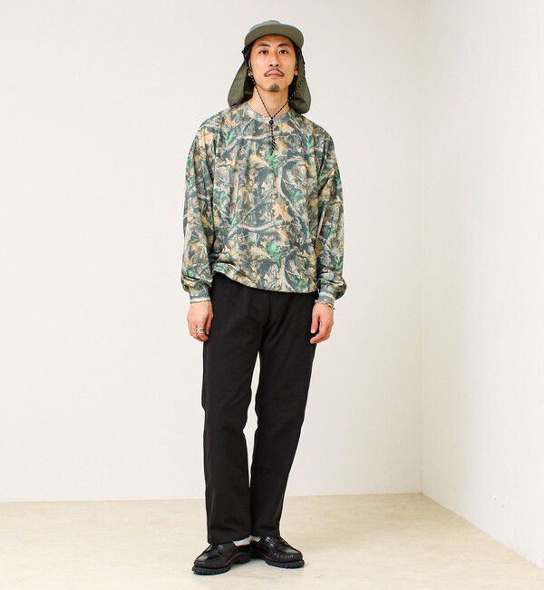 GLOSTER「【無地/リアルツリーカモ】ミニ裏毛 裾ドロストスウェット」|スウェット・ジャージ|