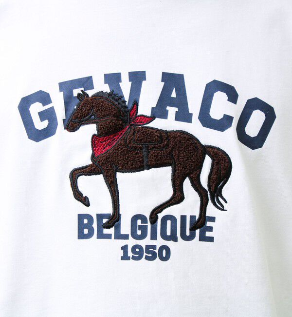 GLOSTER「【GEVACO/ゲバコ】フロントプリント刺繍Tシャツ」|Tシャツ・カットソー|