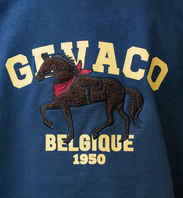 GLOSTER「【GEVACO/ゲバコ】フロントプリント刺繍Tシャツ」|Tシャツ・カットソー|