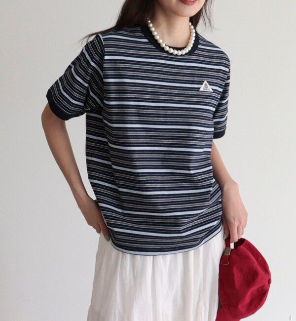 fredy emue「【GEVACO/ゲバコ】別注リンガー半袖Tシャツ」|Tシャツ・カットソー|ブルー系その他