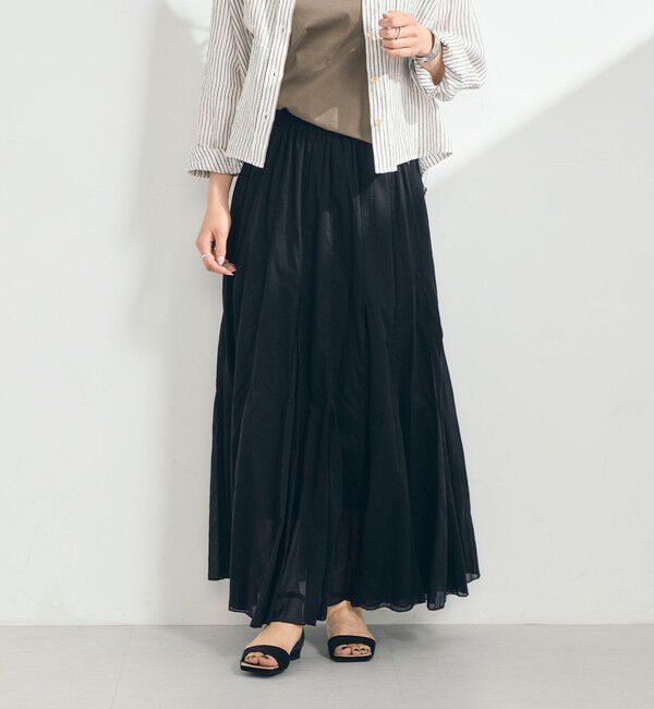 fredy emue「COTTONマチ付きギャザースカート」|スカート|