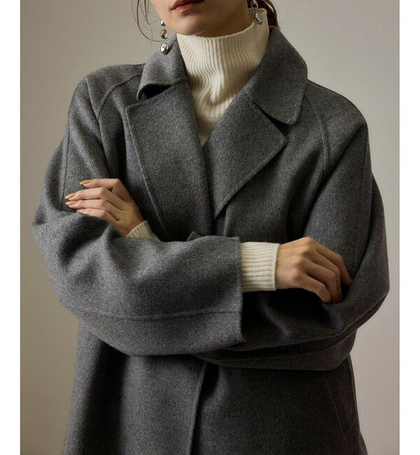 ROPE「ラムウールリバーミドルコート【Sサイズフェア対象】」|ピーコート|