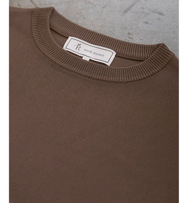 Rope&rsquo;Picnic「【UVカット・接触冷感・イージーケア】八方映えニット ゼロスリーブニットプルオーバー」|ニット・セーター|