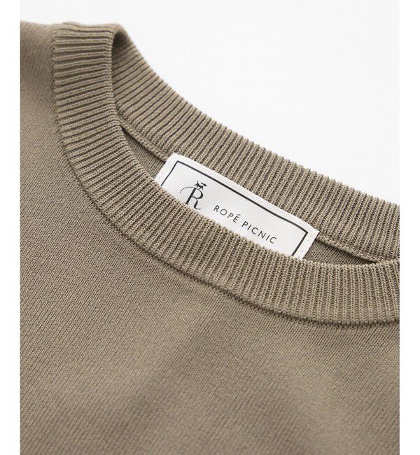 Rope&rsquo;Picnic「【UVカット・接触冷感・イージーケア】八方映えニット ゼロスリーブニットプルオーバー」|ニット・セーター|