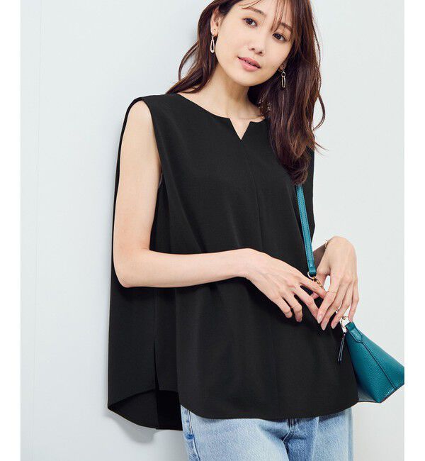 Rope&rsquo;Picnic「ジョーゼット肩タックブラウス/セットアップ対応」|シャツ・ブラウス|